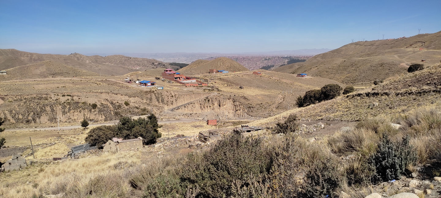 La Paz El Alto im Hintergrund