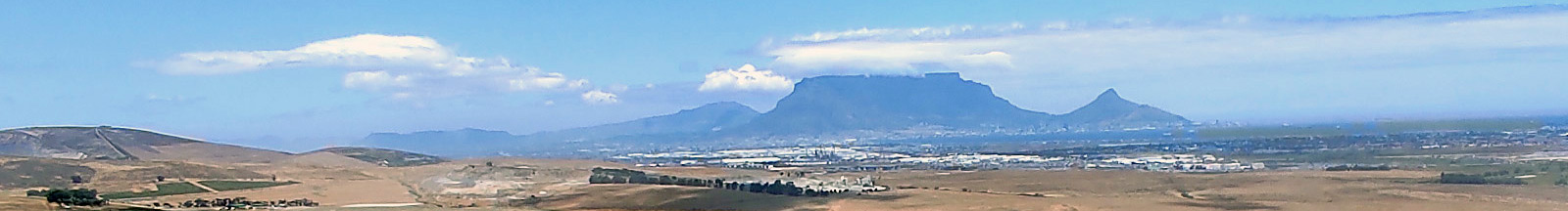 Wolke auf dem Tafelberg in Kapstadt/Südafrika